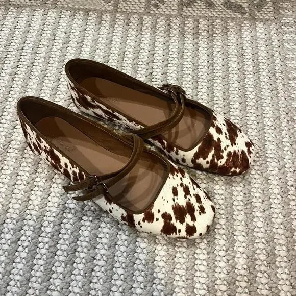 Madewell The Greta Double-Strap Ballet Flat in Russet Multi - Picture 3 of 6